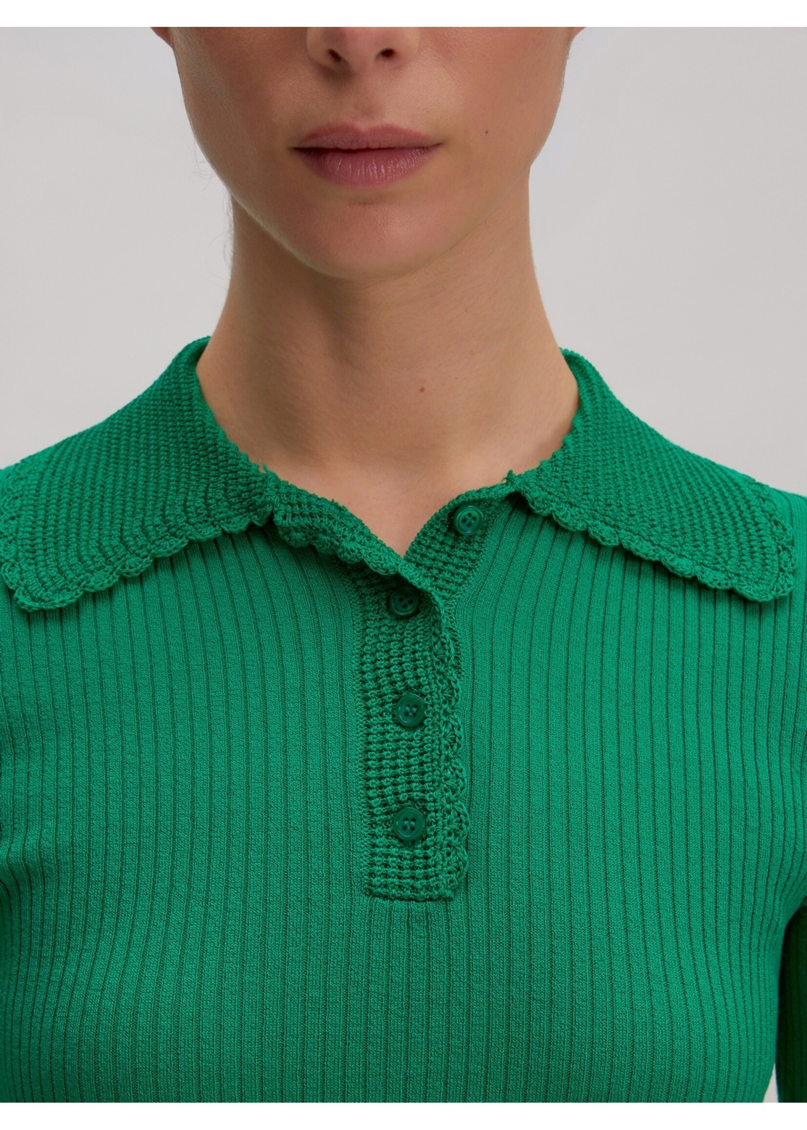 EDITED ED CHARLIE KNIT POLO SS JELLY BEAN