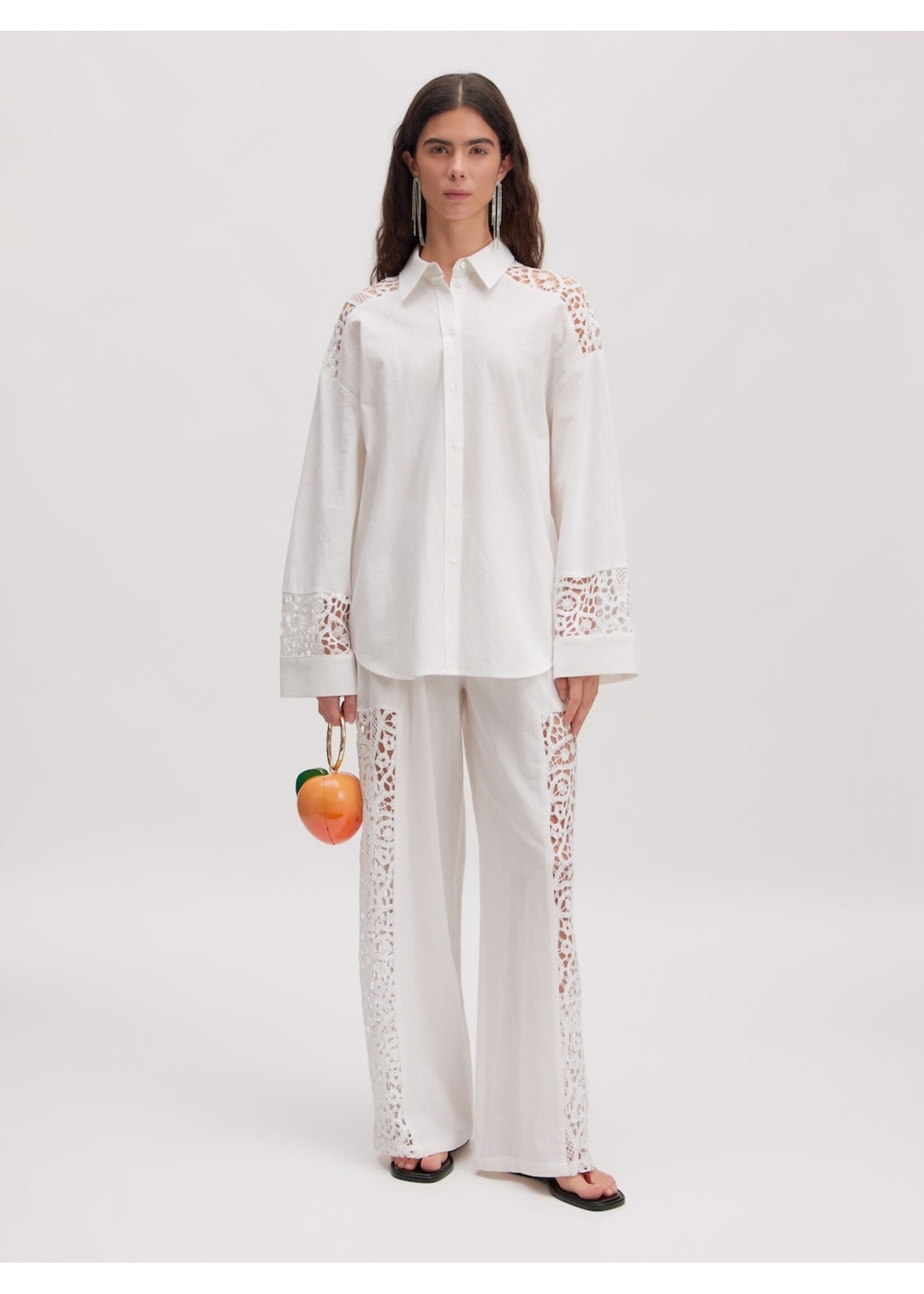 EDITED ED ORANIA LS SHIRT WHITE