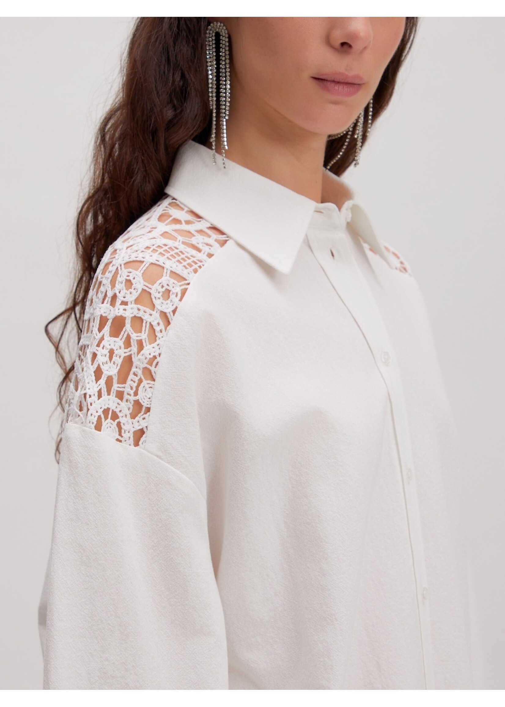 EDITED ED ORANIA LS SHIRT WHITE