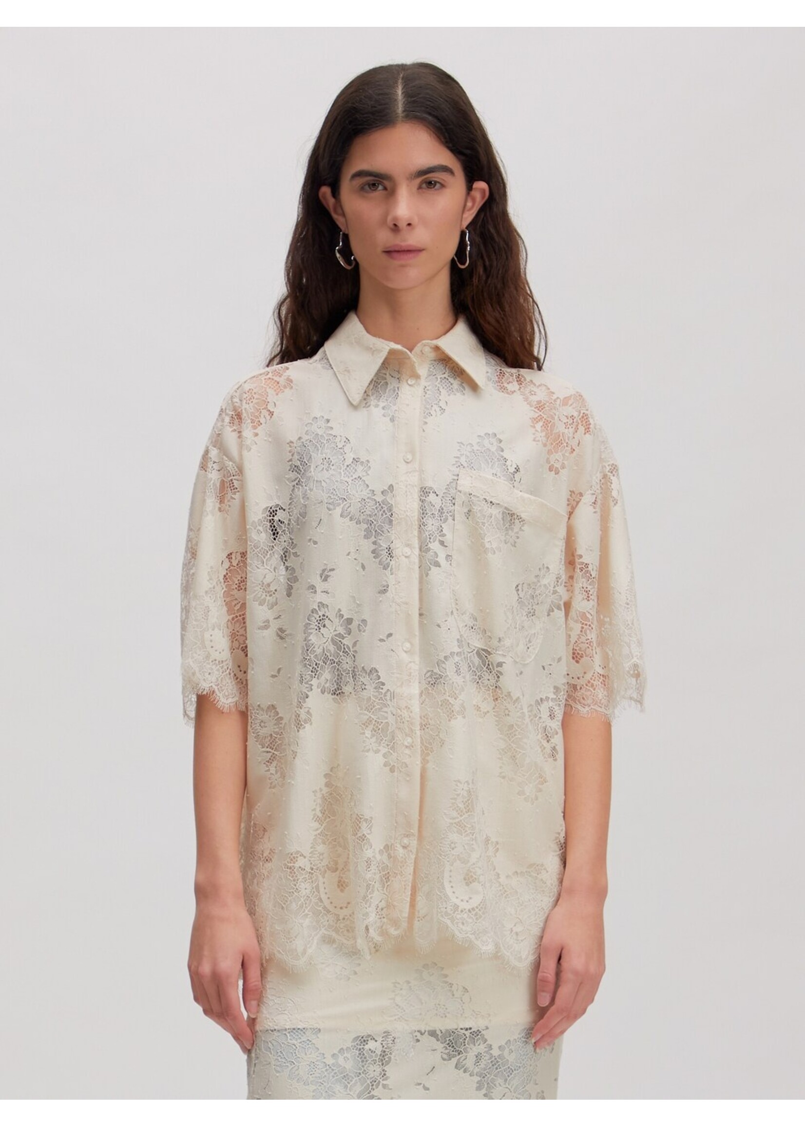 EDITED ED BELLA SHIRT SS ALMOND MILK