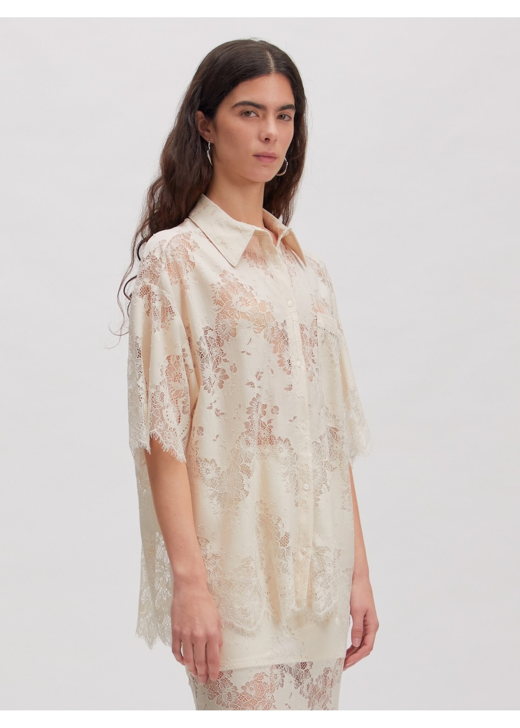 EDITED ED BELLA SHIRT SS ALMOND MILK