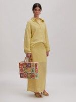 EDITED ED NEO POLO SHIRT LS DUSTY YELLOW