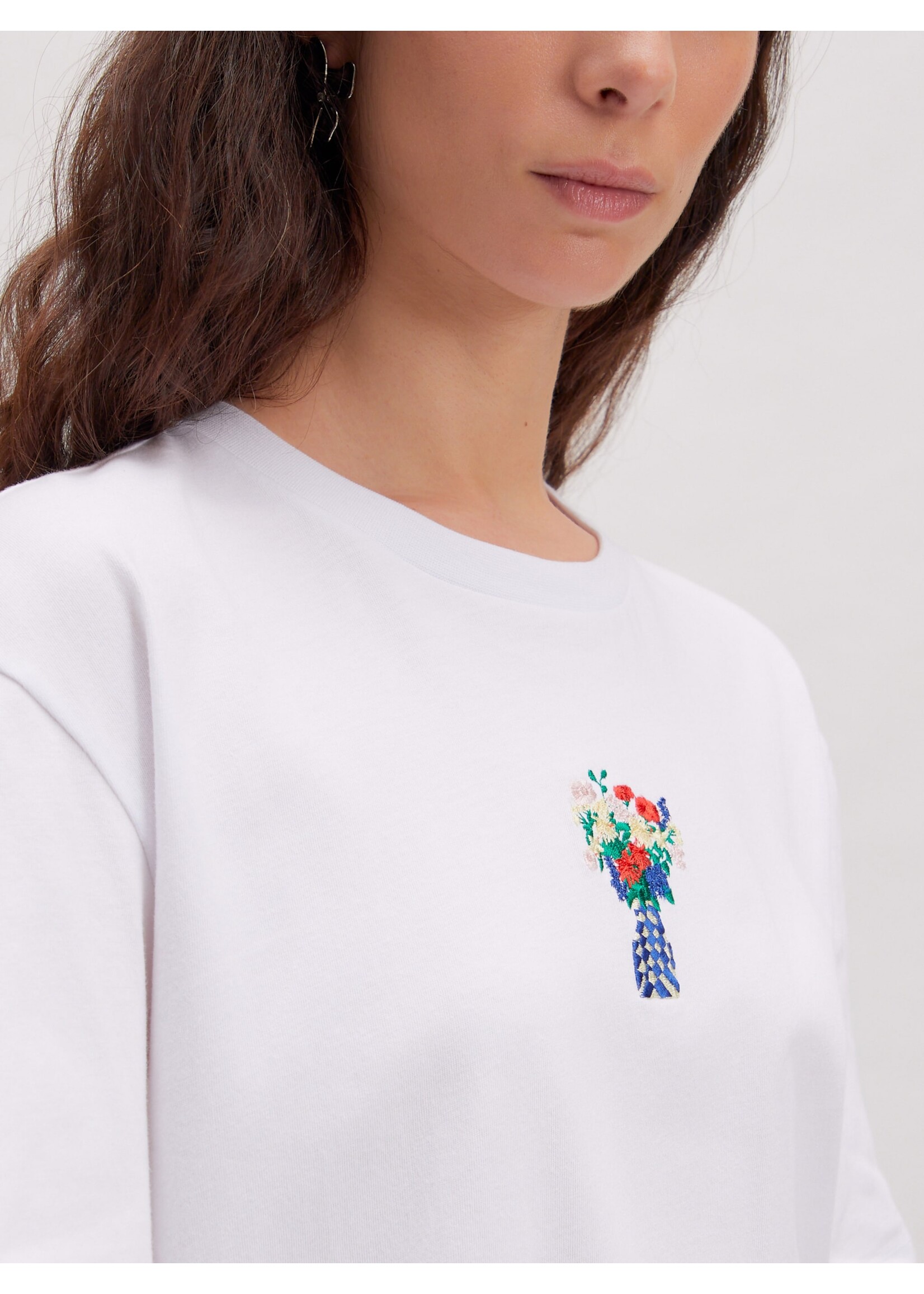 EDITED ED MILLY T-SHIRT SS  WHITE/PRINT VASE