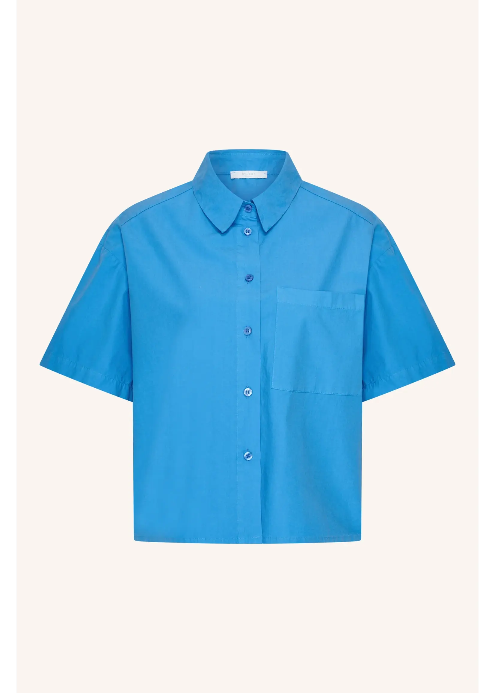 BY-BAR BB MARA POPLIN SS BLOUSE REGATTA BLUE