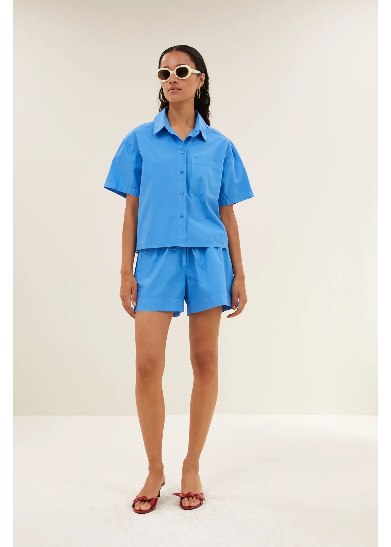 BY-BAR BB LIO POPLIN SHORTS REGATTA BLUE