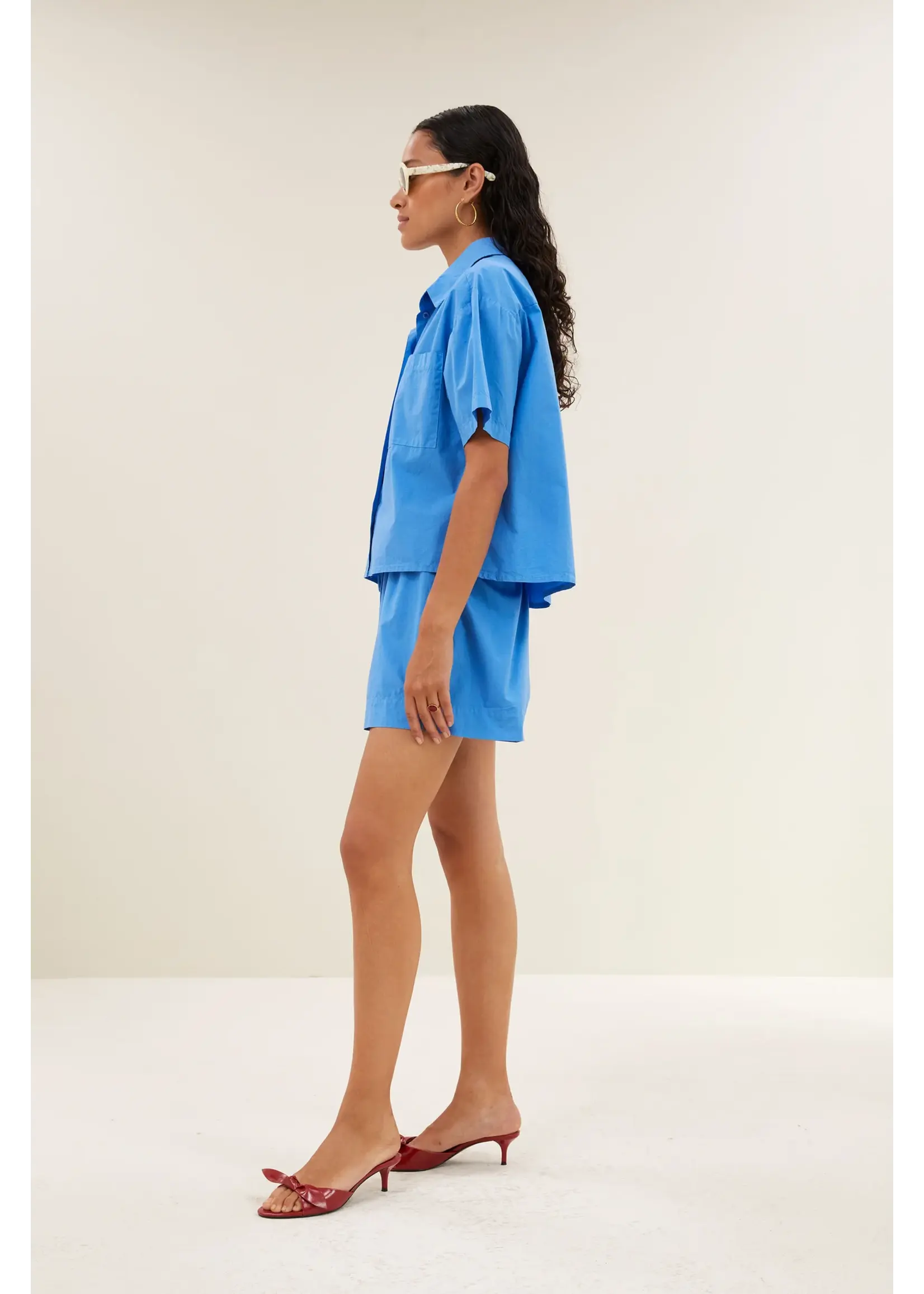 BY-BAR BB LIO POPLIN SHORTS REGATTA BLUE