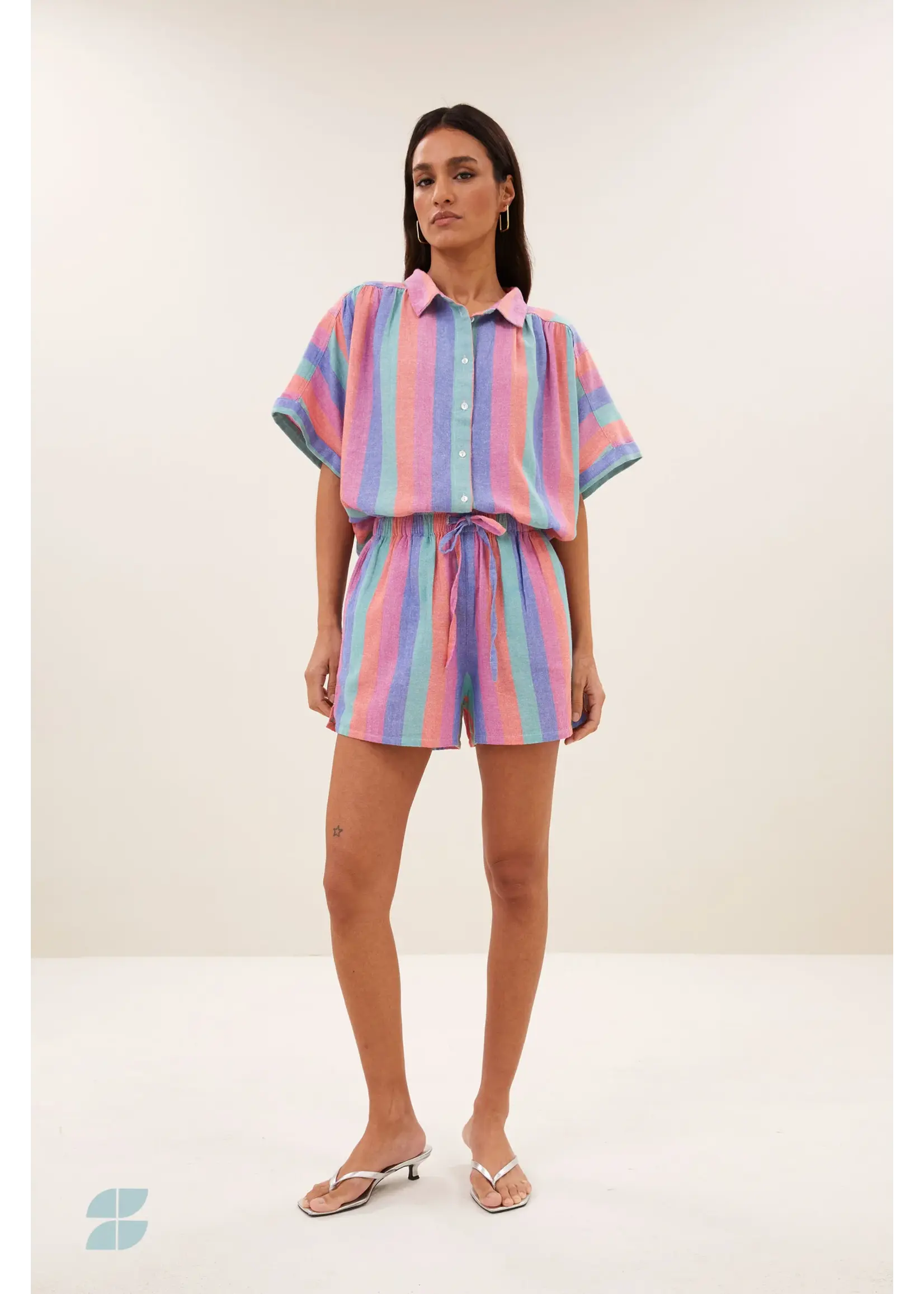 BY-BAR BB ISA SHORTS RAINBOW STRIPE