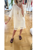 EDITED ED CONOR KNIT DRESS SS EGRET
