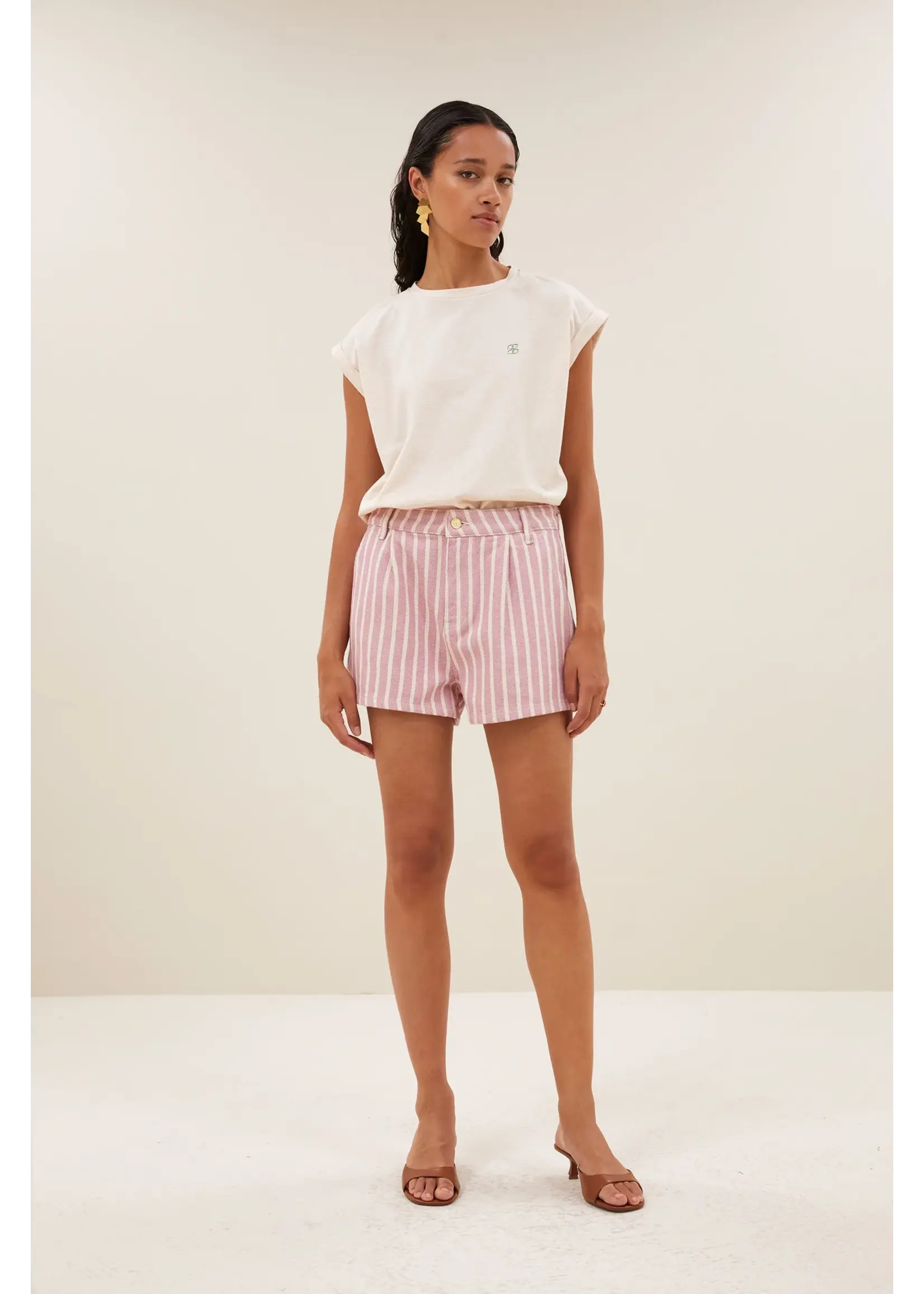 BY-BAR BB JUNE SHORTS PINK STRIPE
