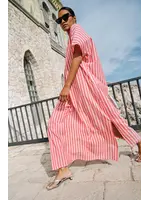 BY-BAR BB BALI SS DRESS RED STRIPE