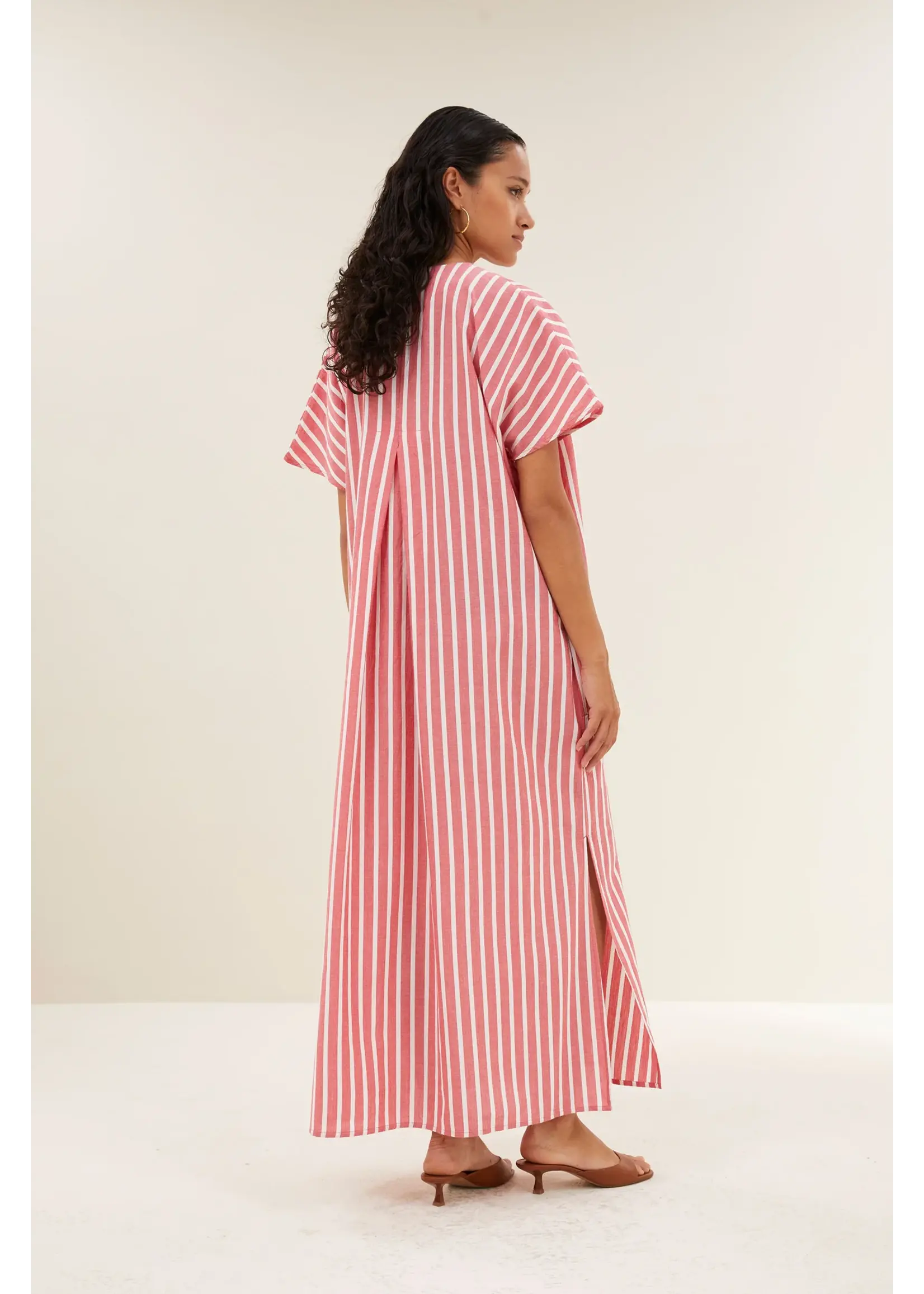 BY-BAR BB BALI SS DRESS RED STRIPE