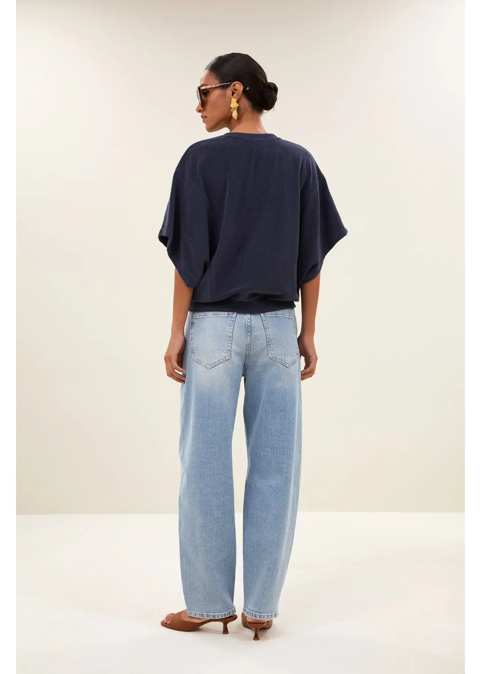 BY-BAR BB NUKI SLUB TOP MIDNIGHT