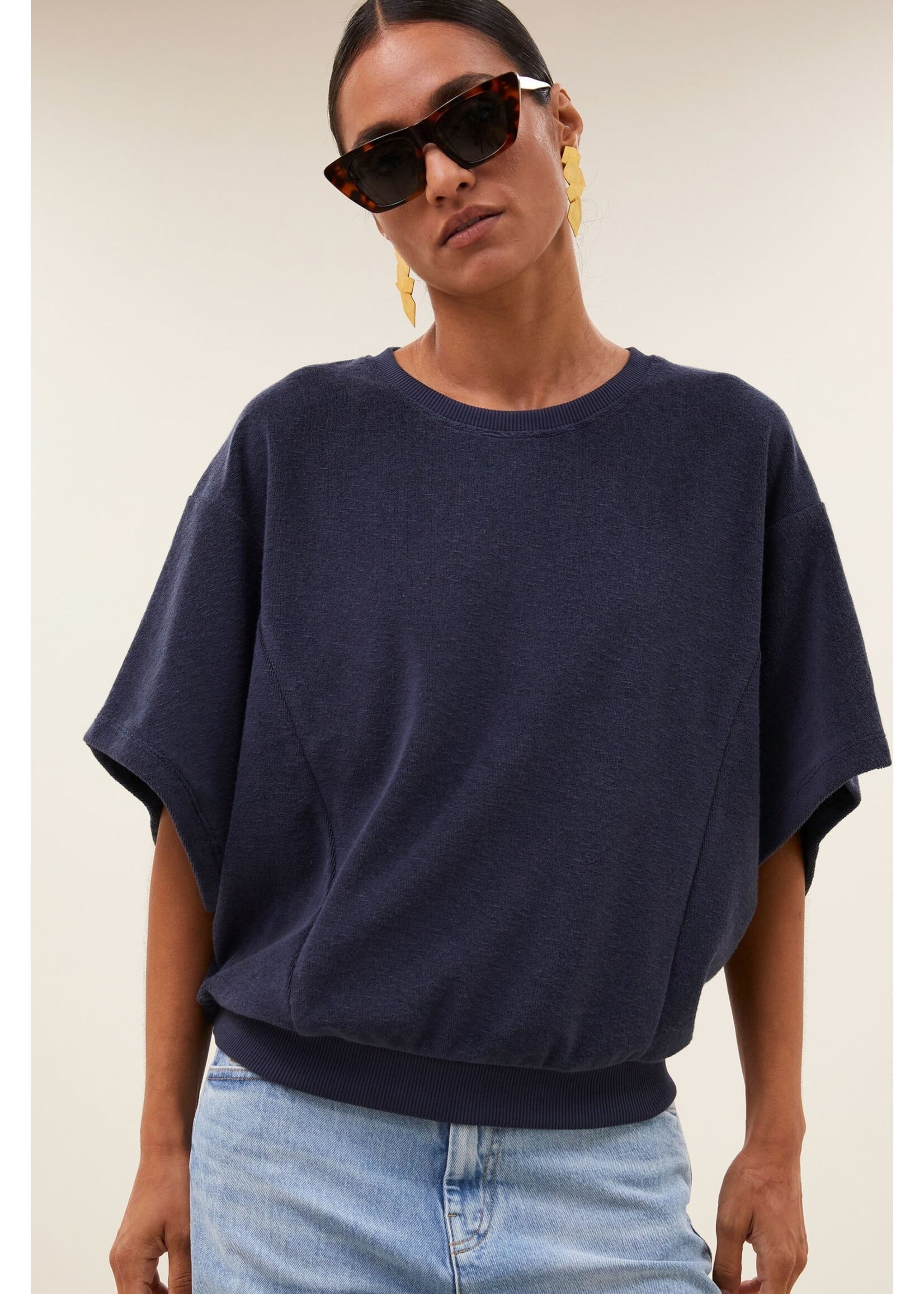 BY-BAR BB NUKI SLUB TOP MIDNIGHT