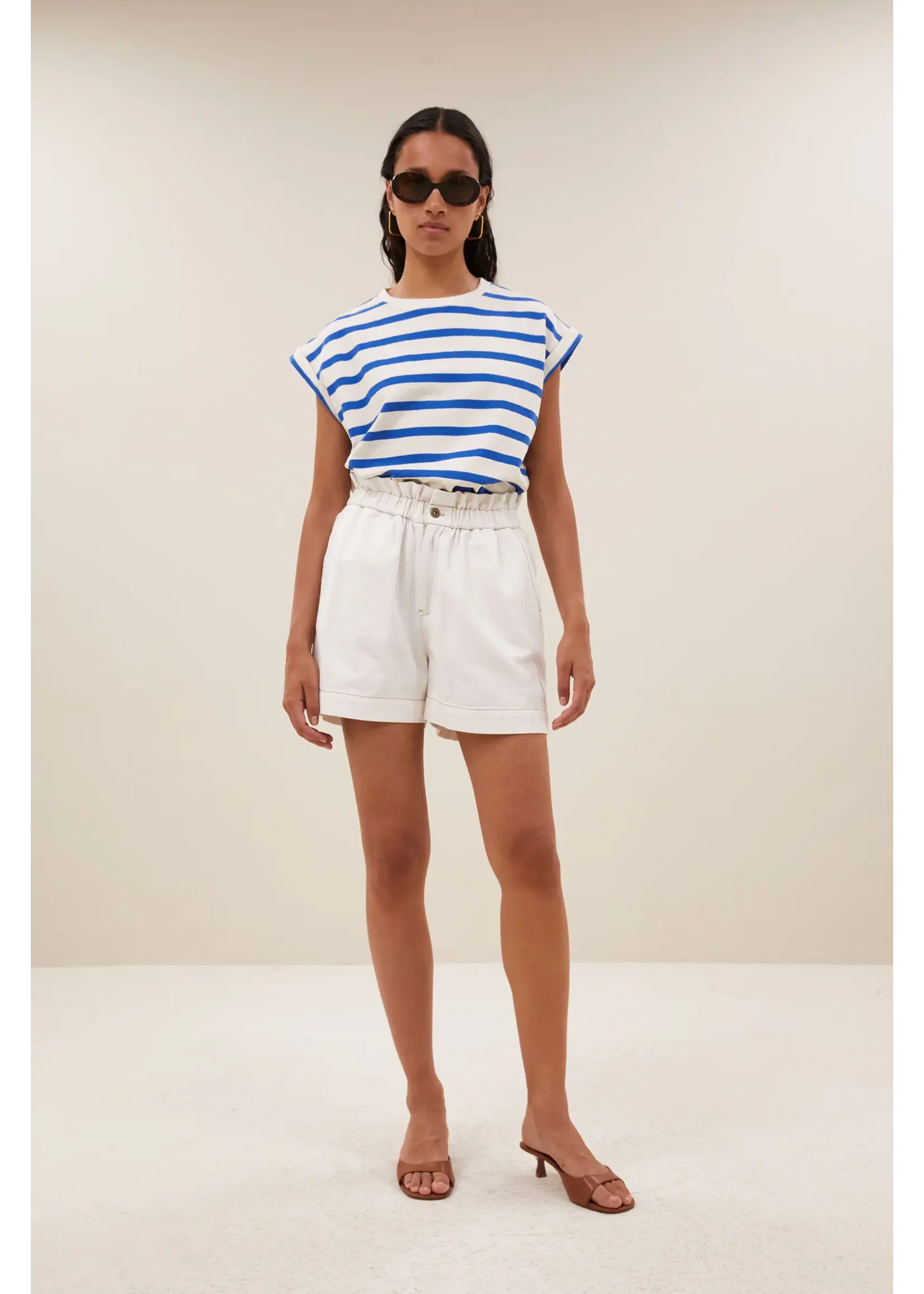 BY-BAR BB LEON TWILL SHORT CLOUD WHITE