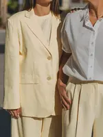 LES SOEURS LS ROMAN BLAZER BUTTER