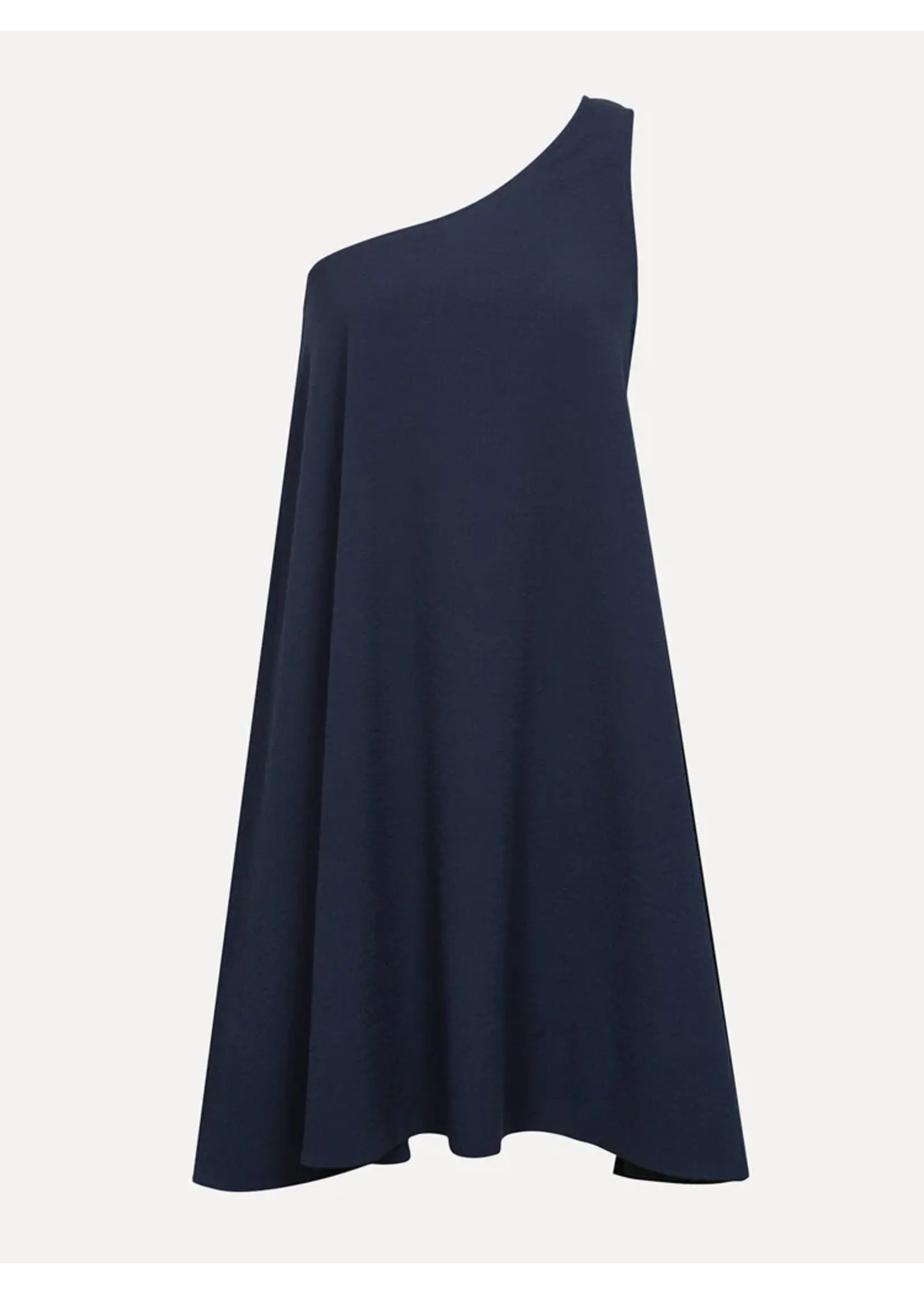 LES SOEURS LS BOBBIE ONE SHOULDER DRESS DARK BLUE