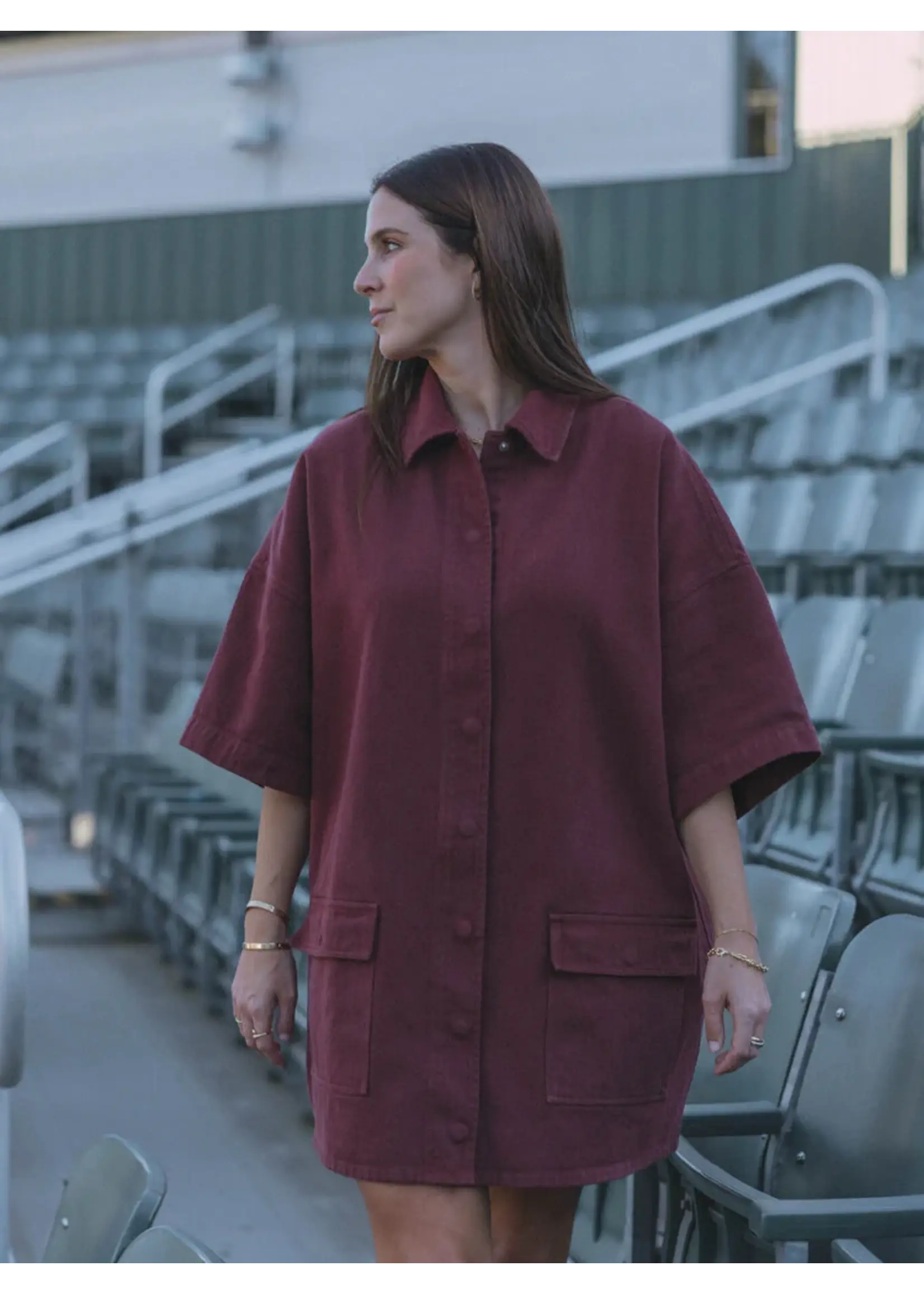 LES SOEURS LS GLORIA DRESS BORDEAUX