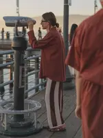 LES SOEURS LS YARA SHIRT BORDEAUX