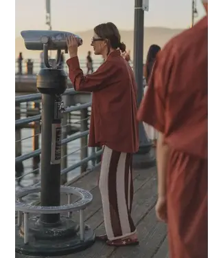 LES SOEURS LS YARA SHIRT BORDEAUX