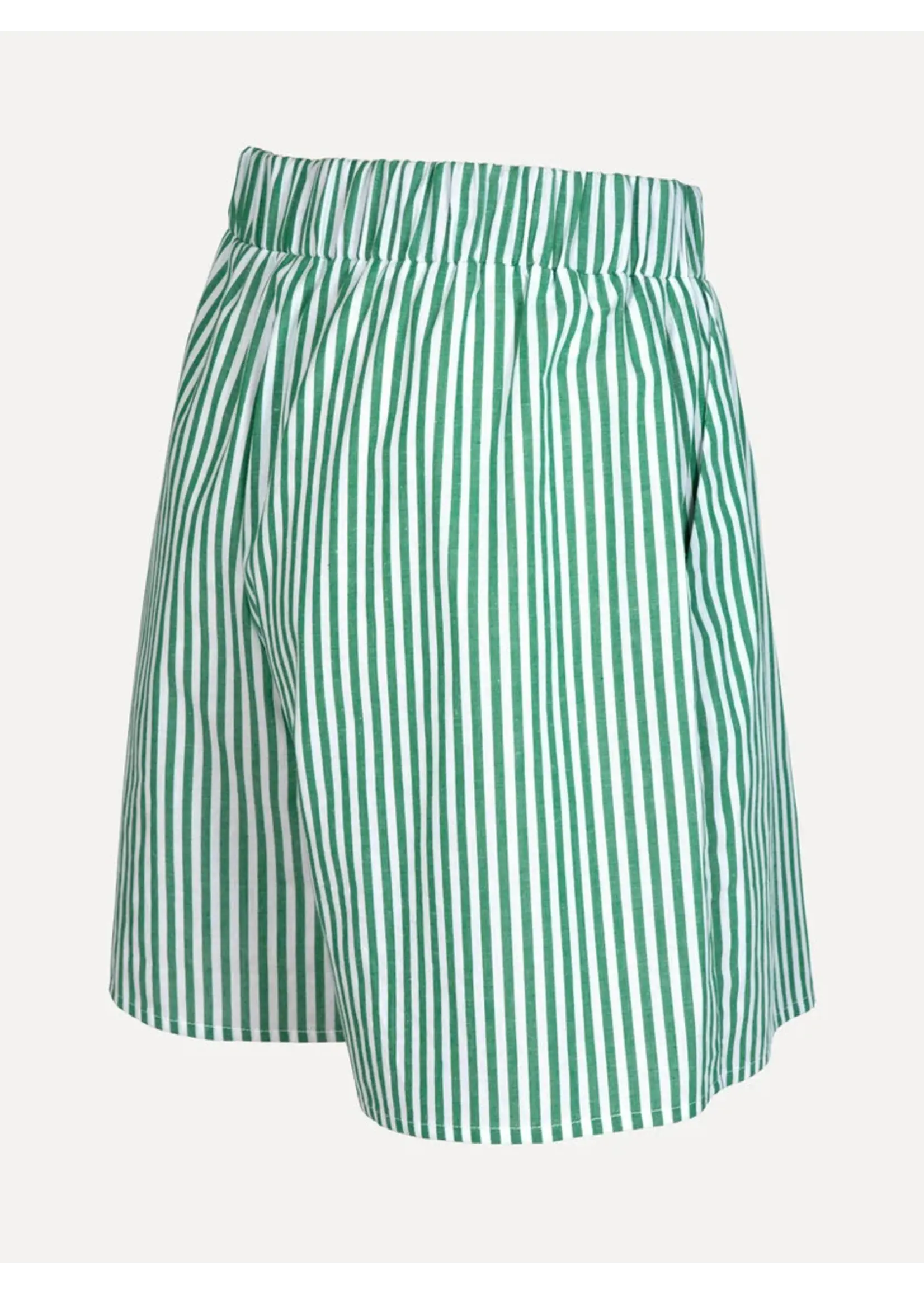 LES SOEURS LS IVY SHORTS STRIPED GREEN WHITE