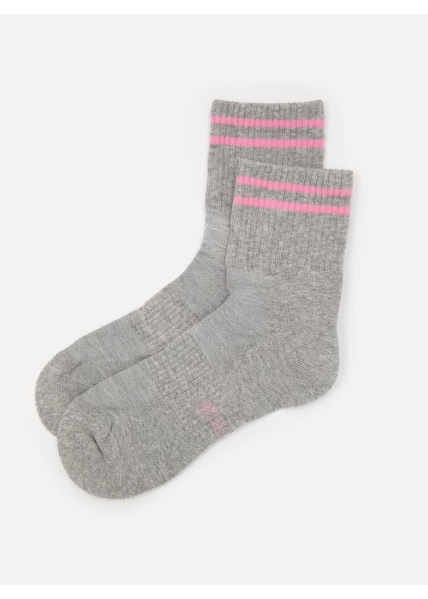 LES SOEURS LS RUBY SOCKS LIGHT GREY MEL/LIGHT PINK