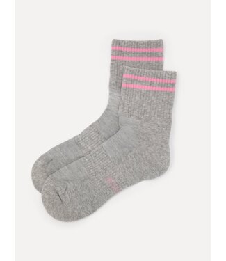 LES SOEURS LS RUBY SOCKS LIGHT GREY MEL/LIGHT PINK