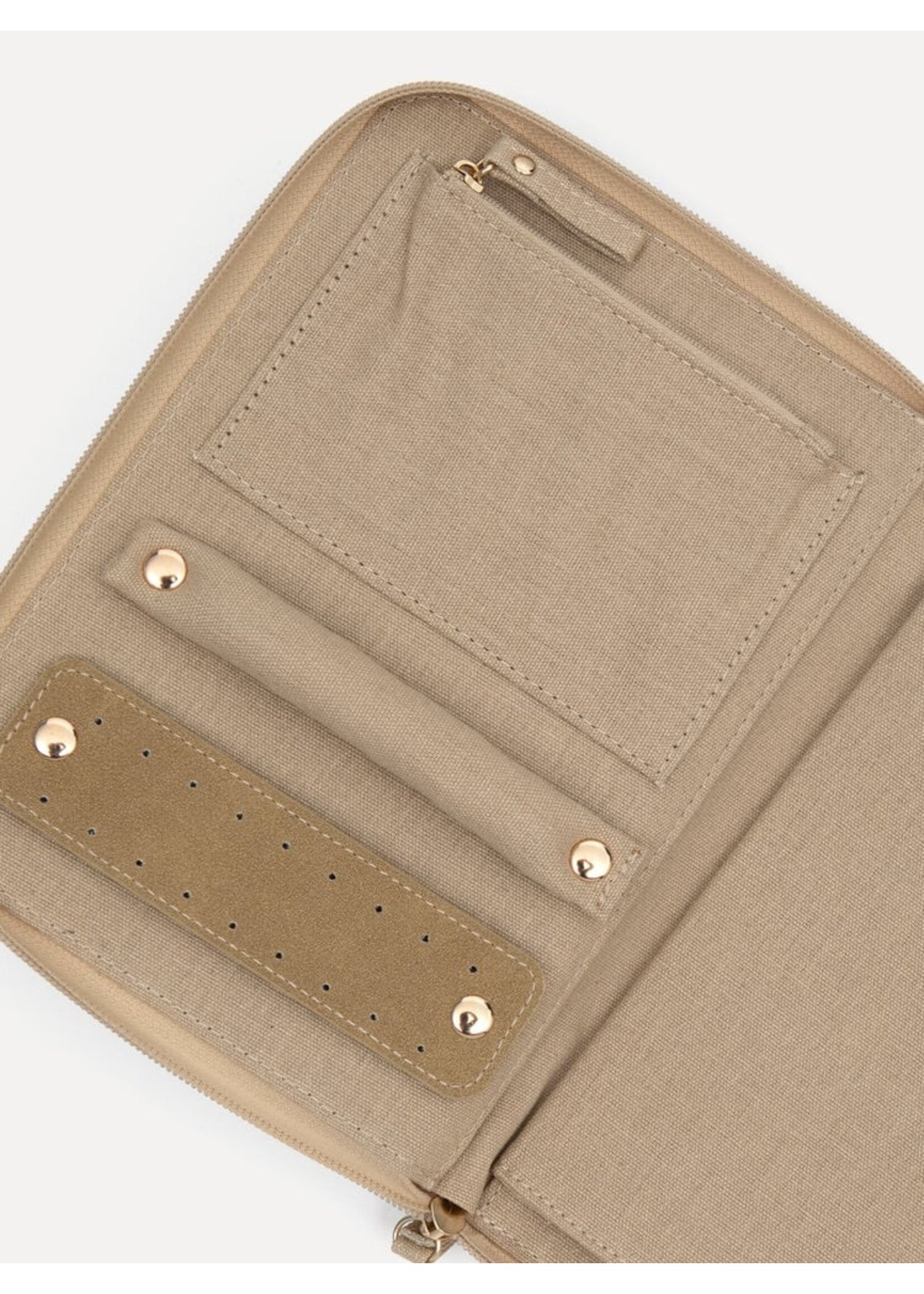 LES SOEURS LS MAE  LINNEN JUWELEN CASE BEIGE