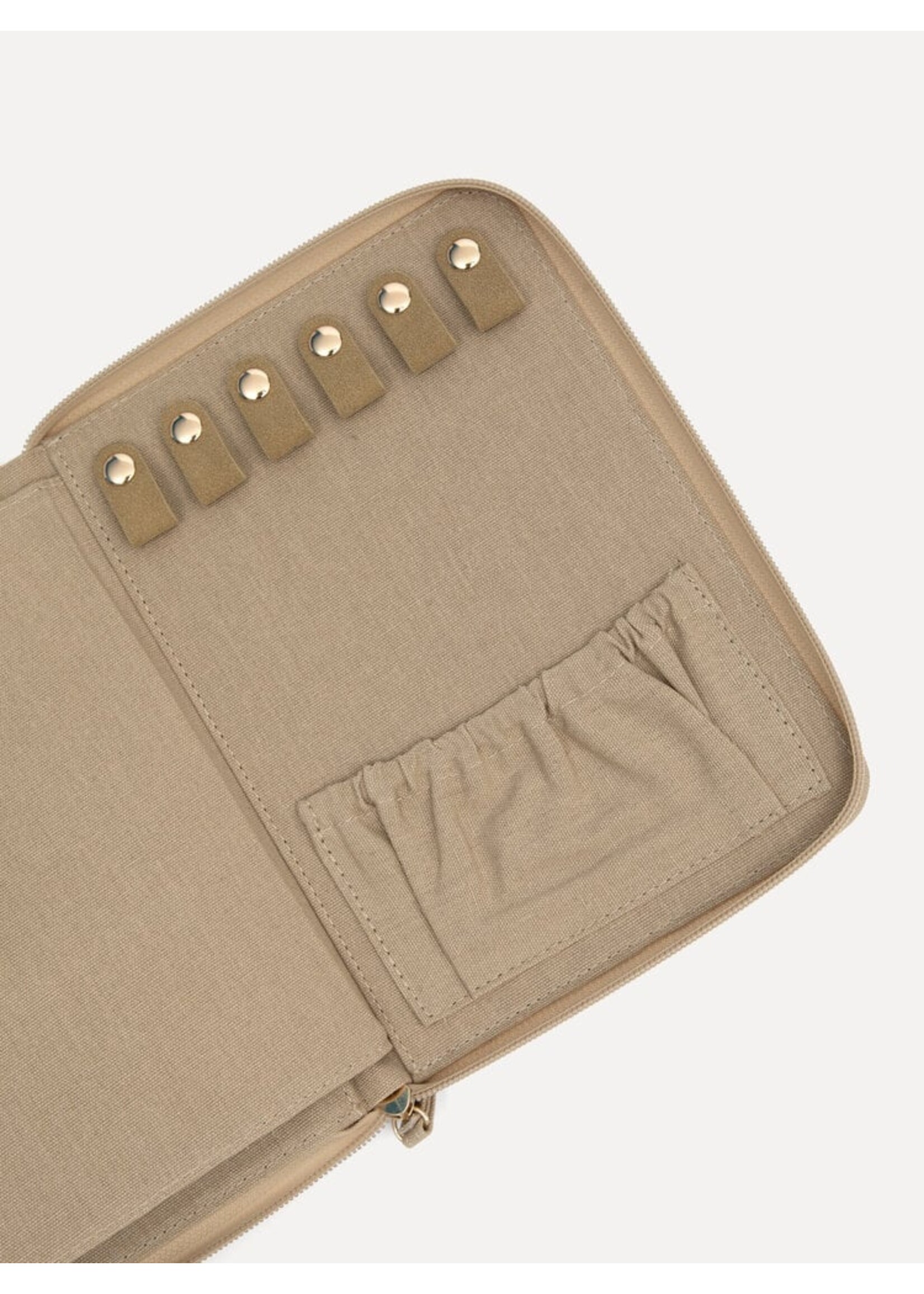 LES SOEURS LS MAE  LINNEN JUWELEN CASE BEIGE