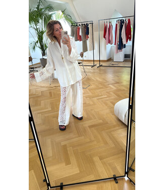 EDITED ED MALU TROUSERS WHITE