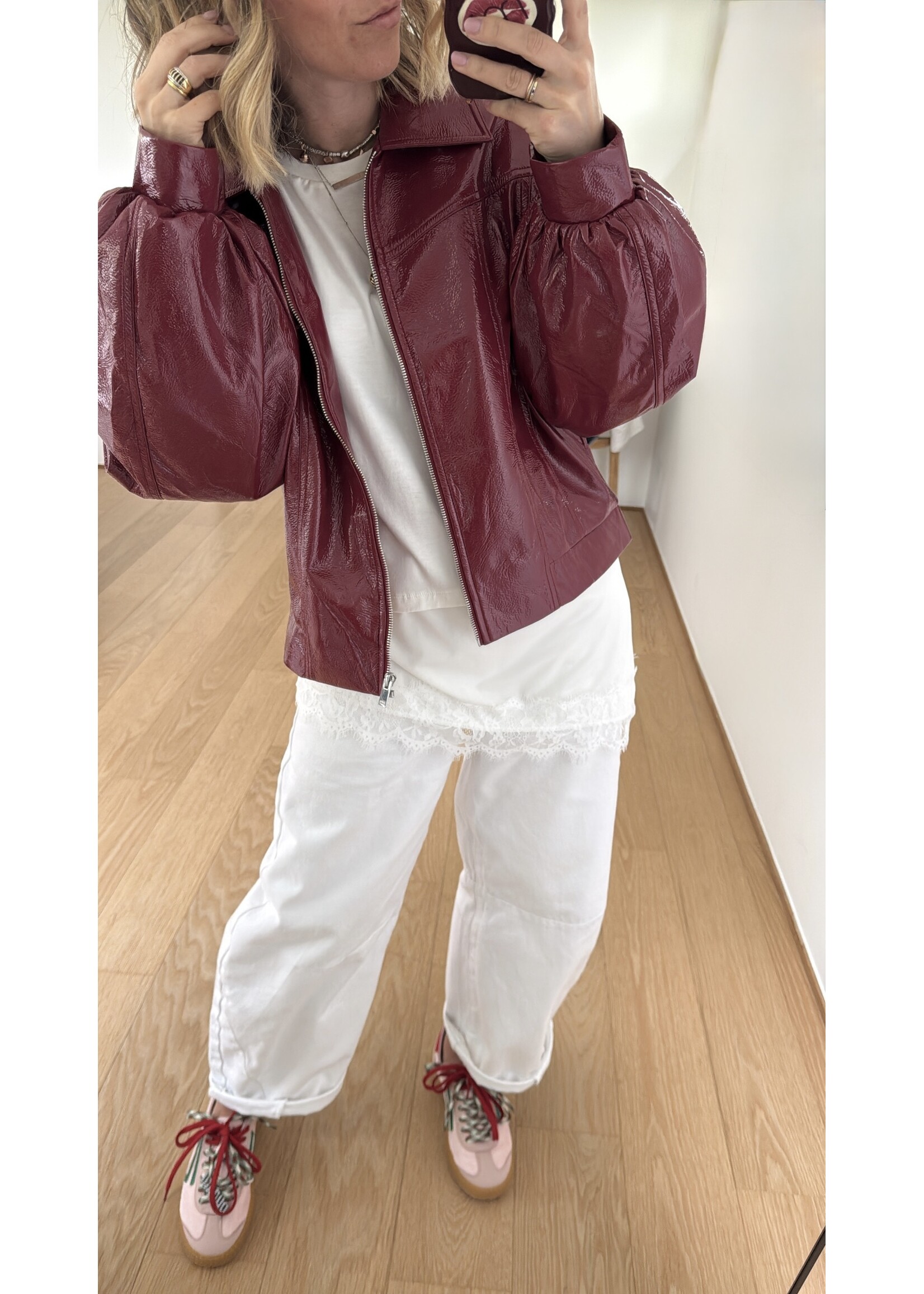 HYPEDROP HDKORA SS BOXY LAYERED LACE TSHIRT WHITE