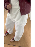 HYPEDROP HDKORA SS BOXY LAYERED LACE TSHIRT WHITE