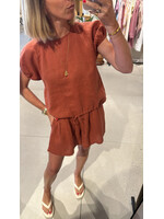 MUS & BOMBON MBB AMANECER BLOUSE ROOF TILE