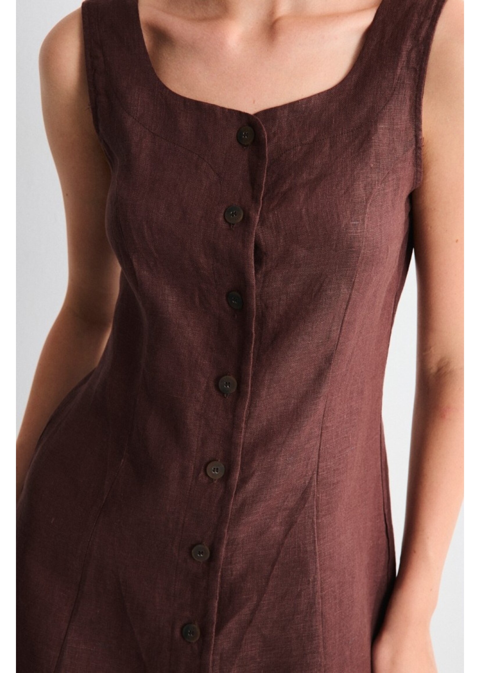 MUS & BOMBON MBB ARANI DRESS BROWN