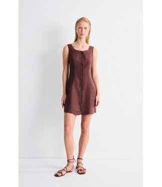 MUS & BOMBON MBB ARANI DRESS BROWN