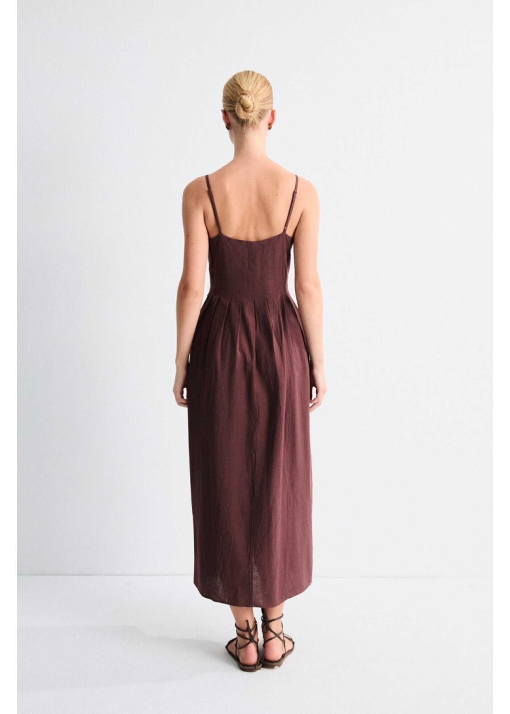 MUS & BOMBON MBB SOLEIL DRESS BROWN