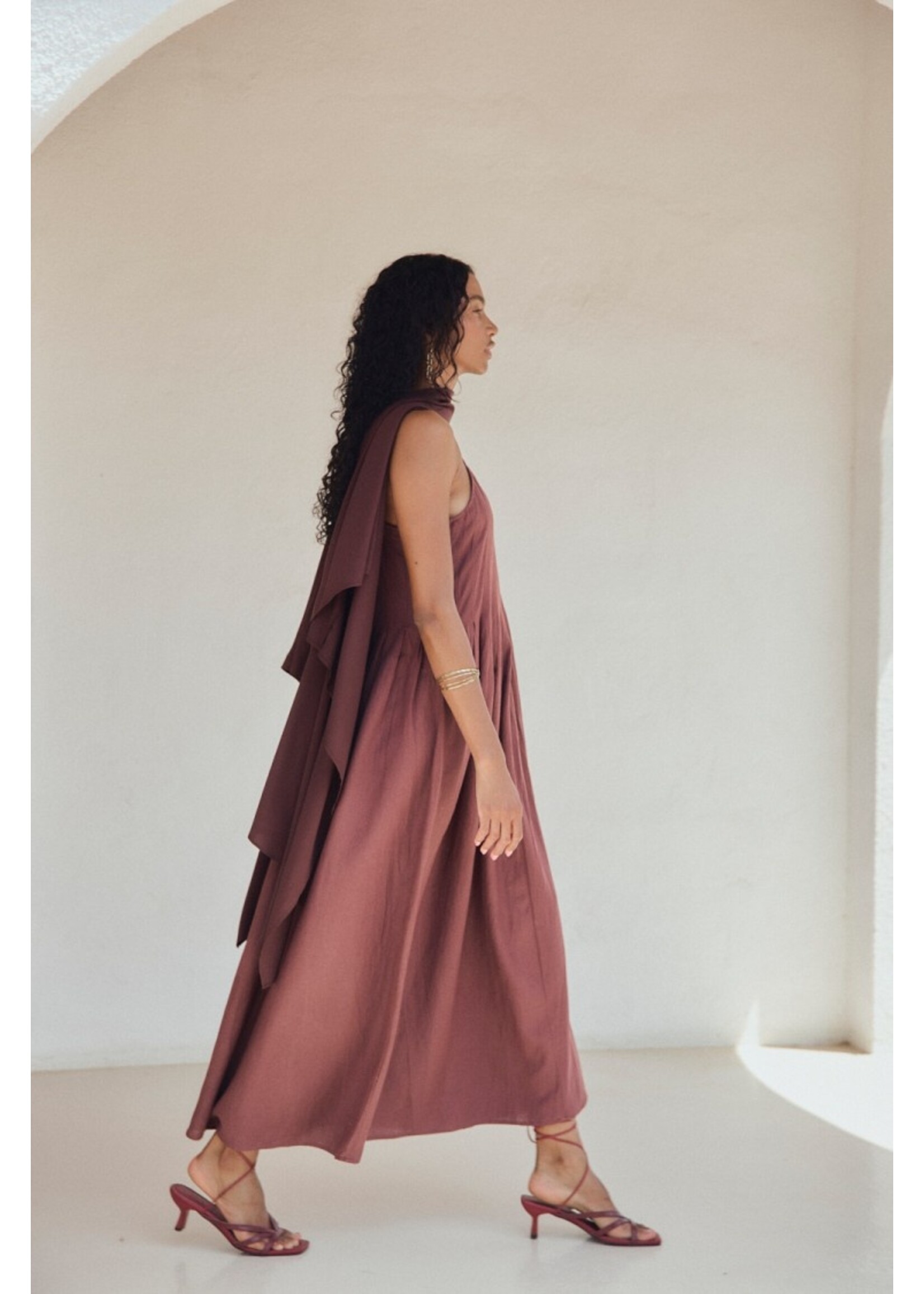 MUS & BOMBON MBB SOLEIL DRESS BROWN