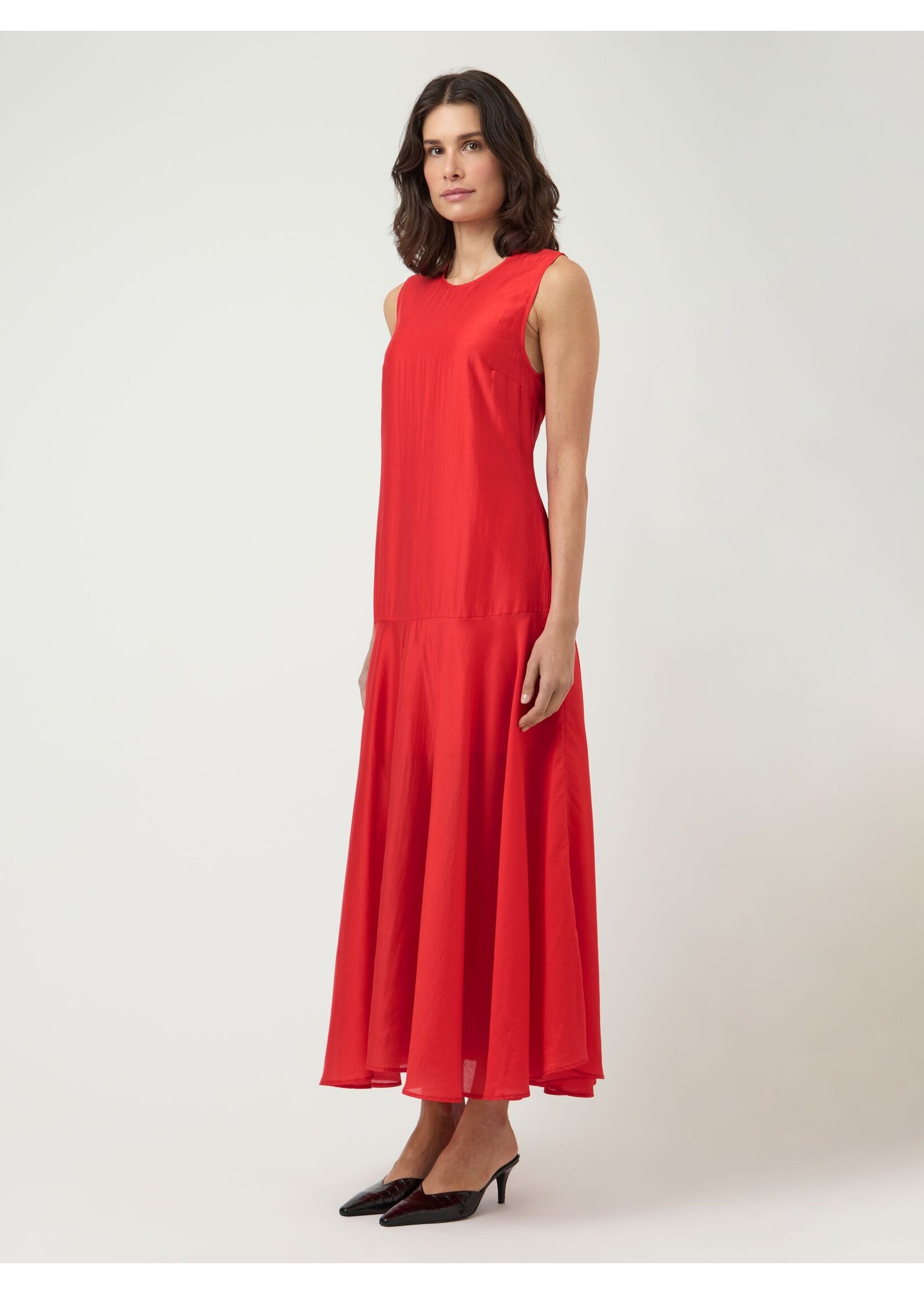 YAS YASPERA SL ANKLE DRESS POINSETTA