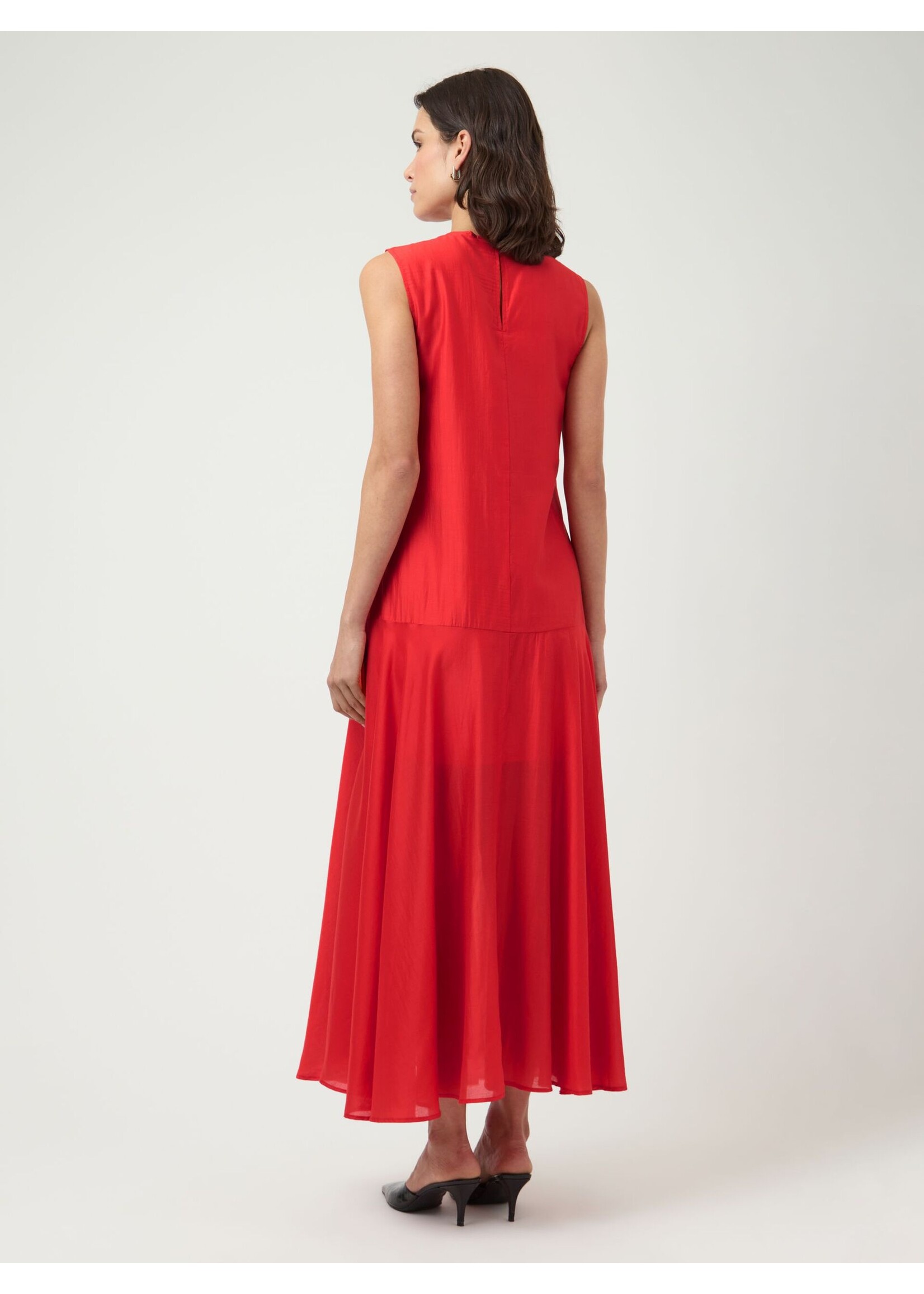YAS YASPERA SL ANKLE DRESS POINSETTA