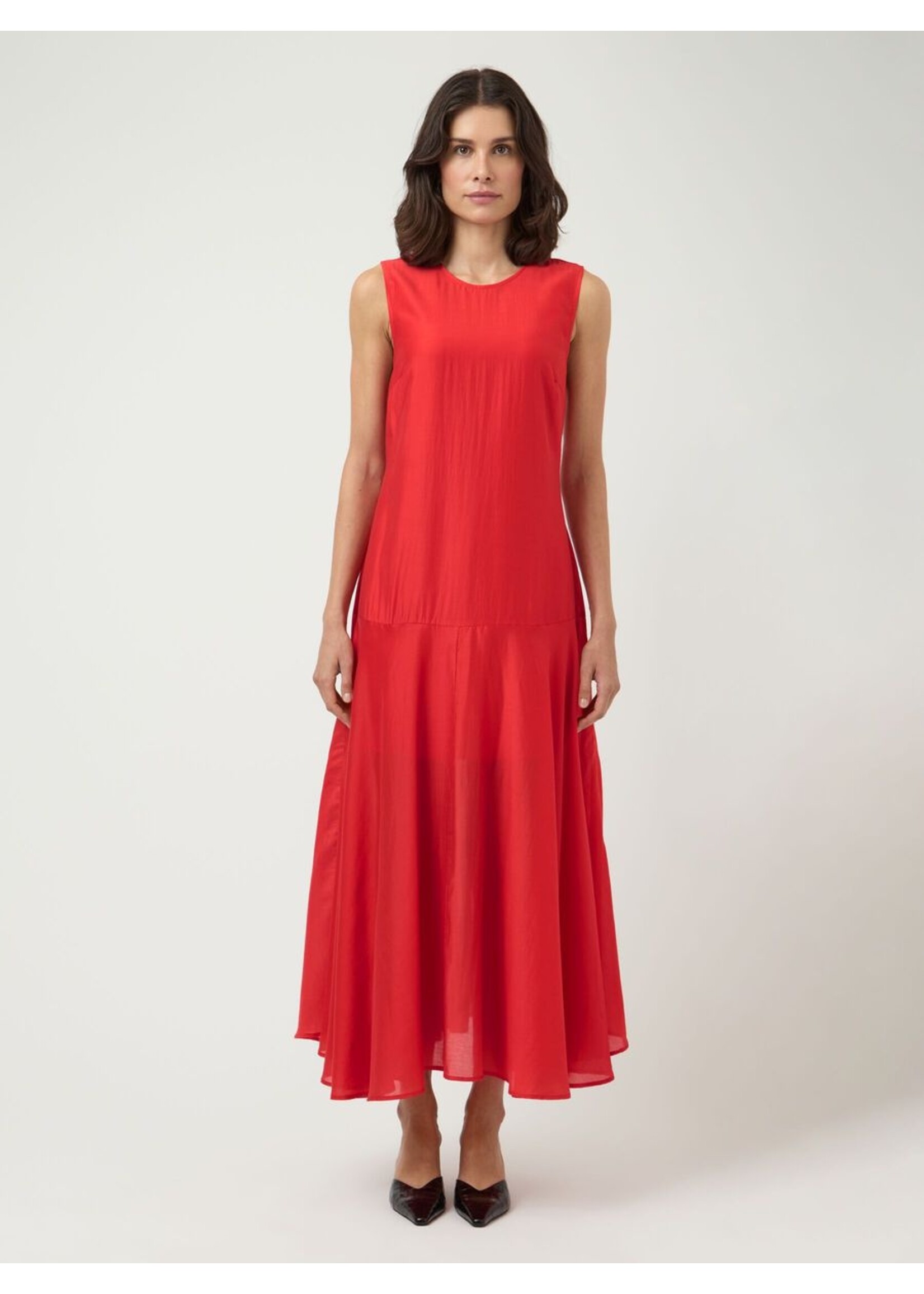 YAS YASPERA SL ANKLE DRESS POINSETTA