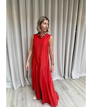 YAS YASPERA SL ANKLE DRESS POINSETTA