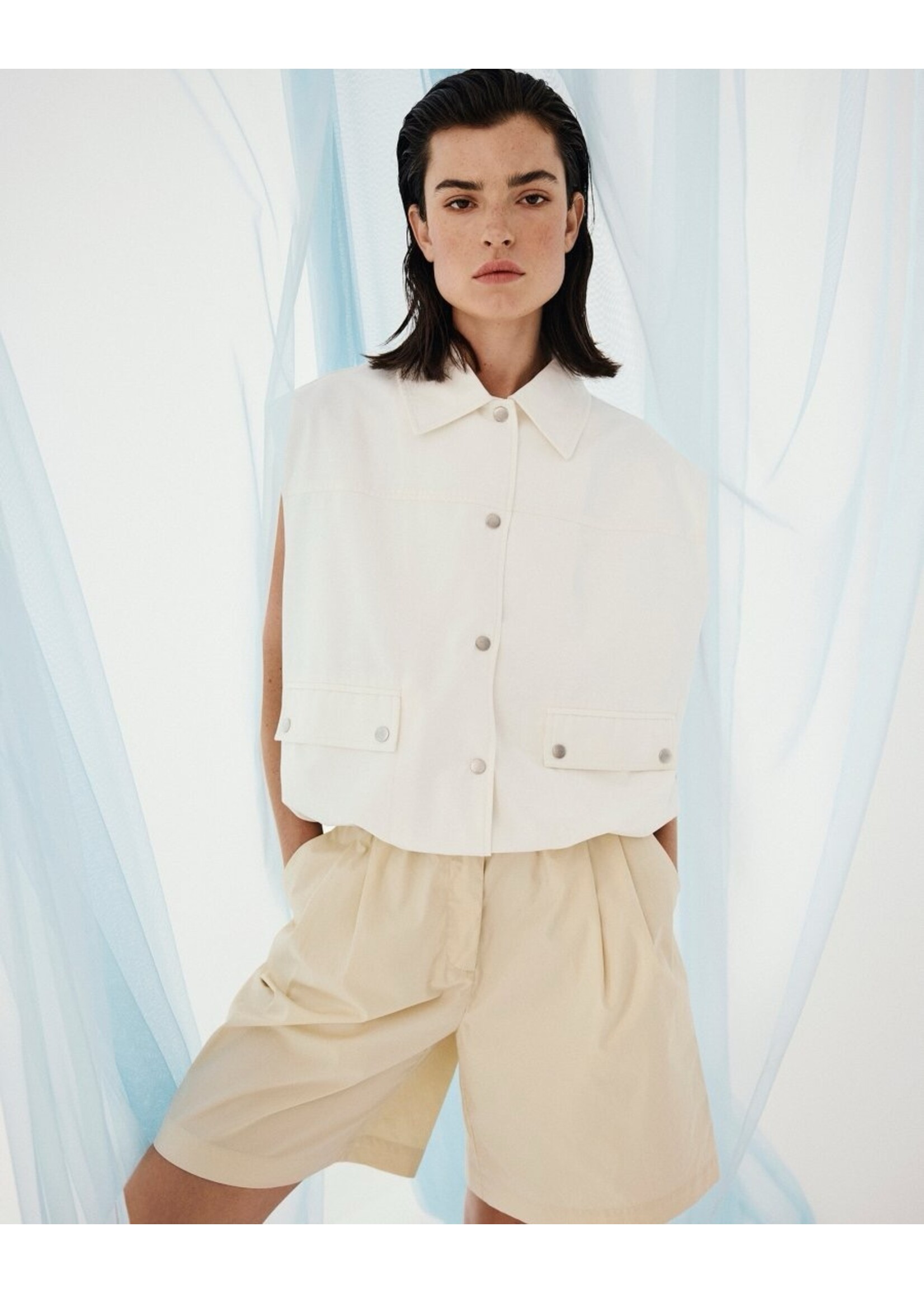 MOSS CPH MSCH JOSILYN SL VEST EGRET