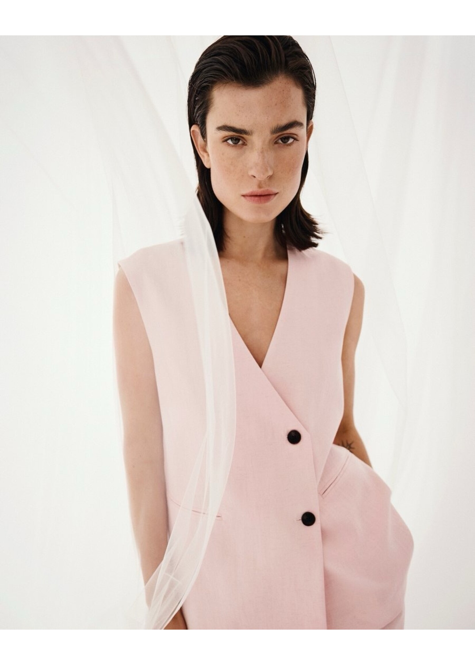 MOSS CPH MSCH FRANCISKA SL BLAZER LOTUS MELANGE