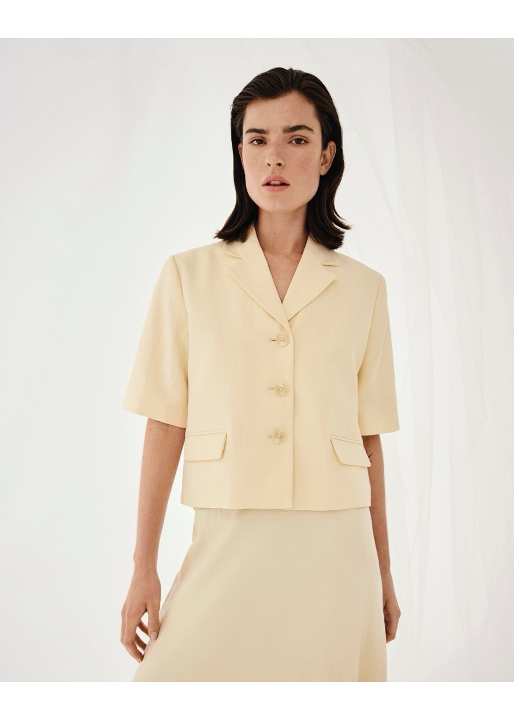 MOSS CPH MSCH KEELEY 2/4 BLAZER BLEACHED SAND