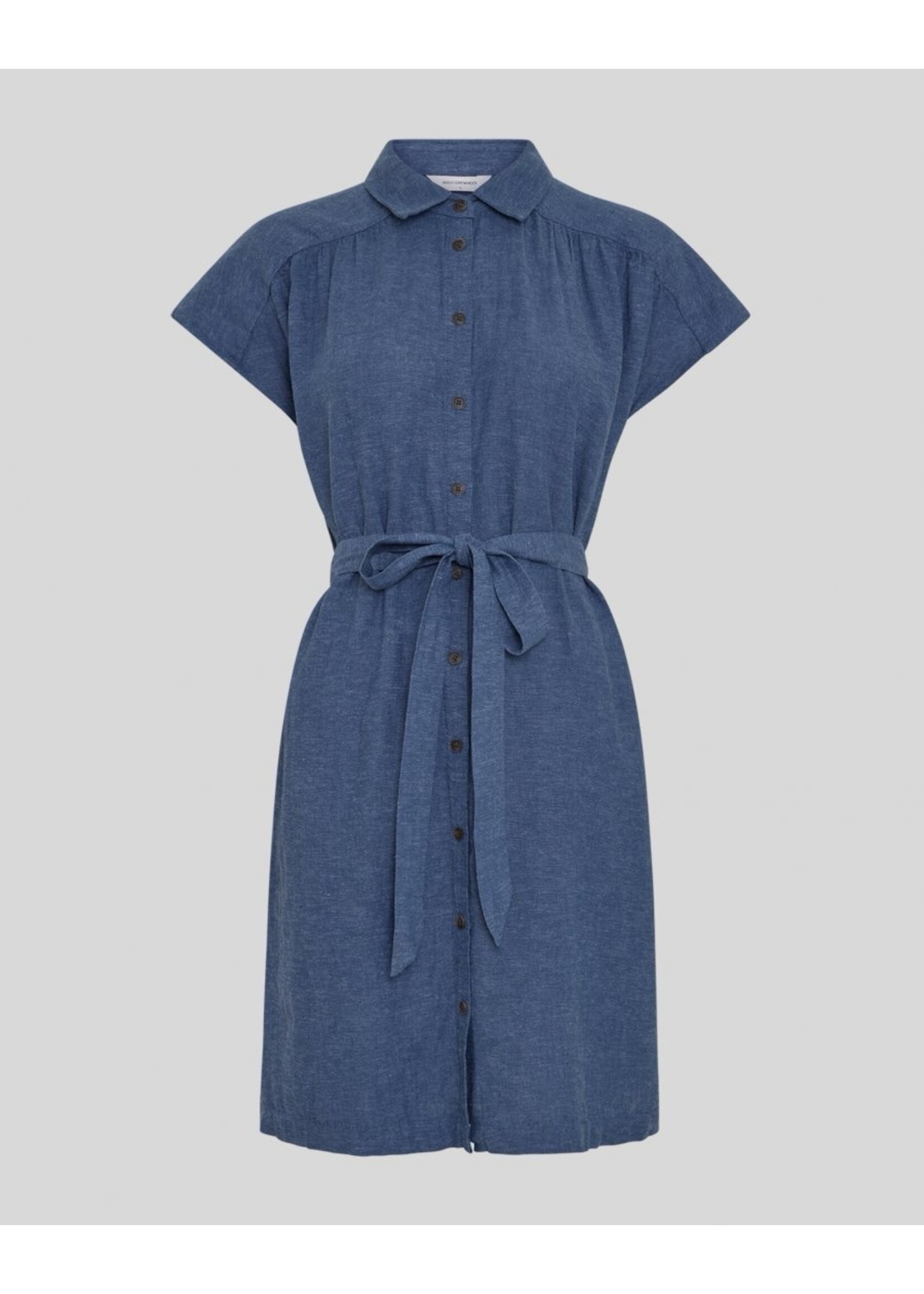 MOSS CPH MSCH VIANA SS SHIRT DRESS INDIGO MEL