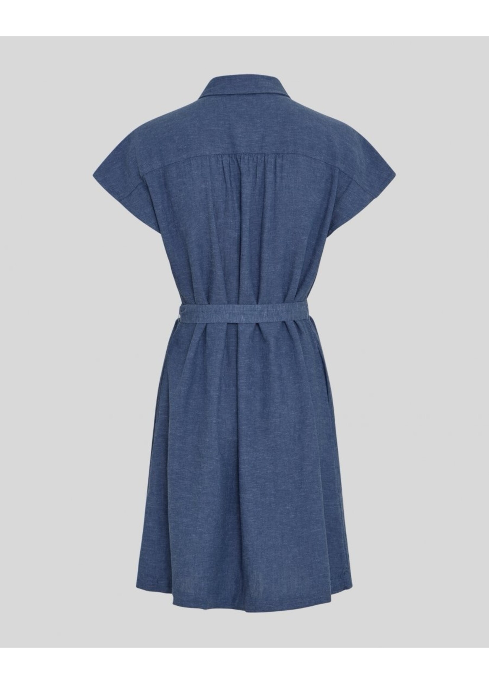 MOSS CPH MSCH VIANA SS SHIRT DRESS INDIGO MEL