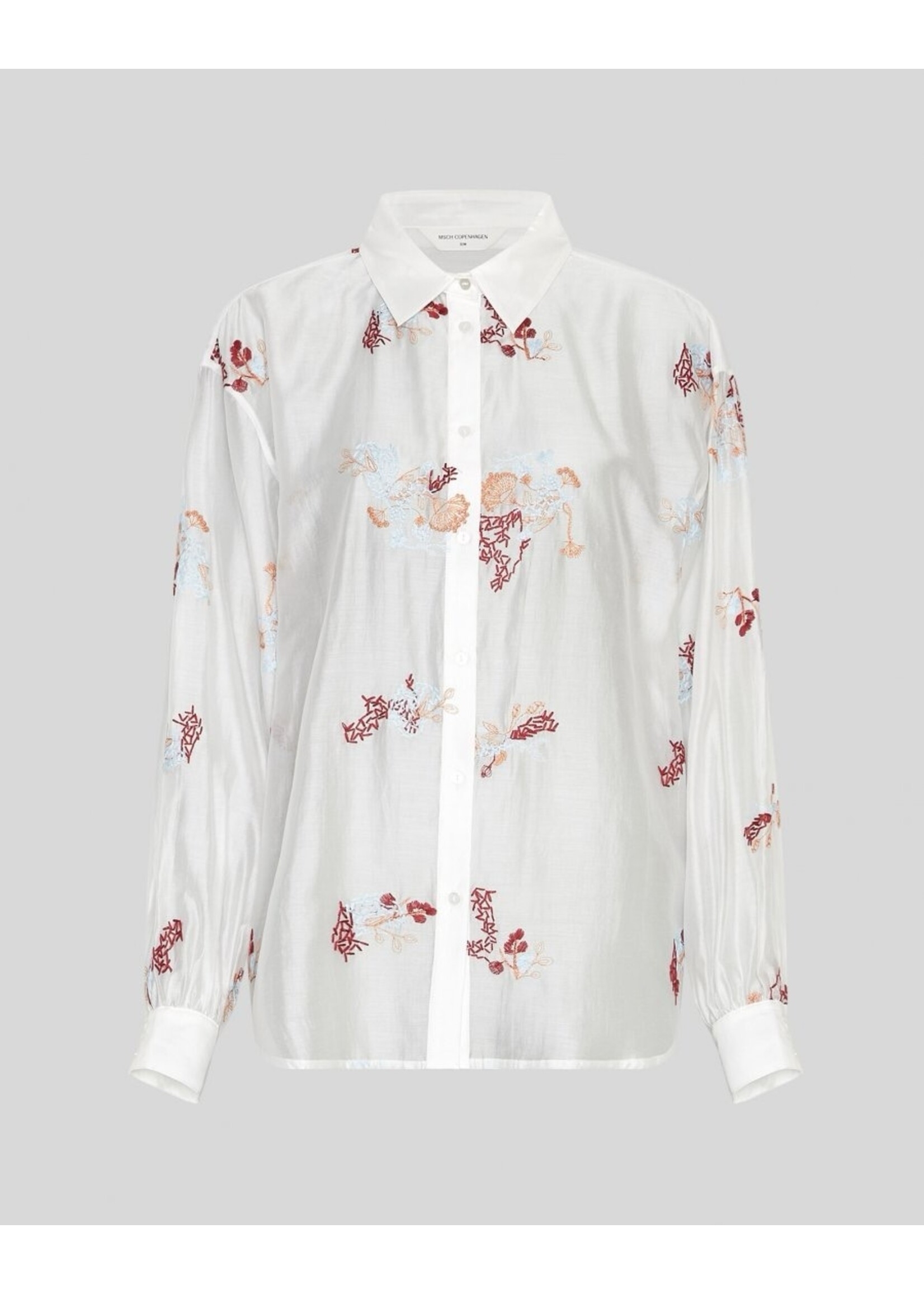 MOSS CPH MSCH SABINE LS SHIRT EMB EGRET