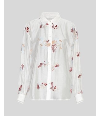 MOSS CPH MSCH SABINE LS SHIRT EMB EGRET