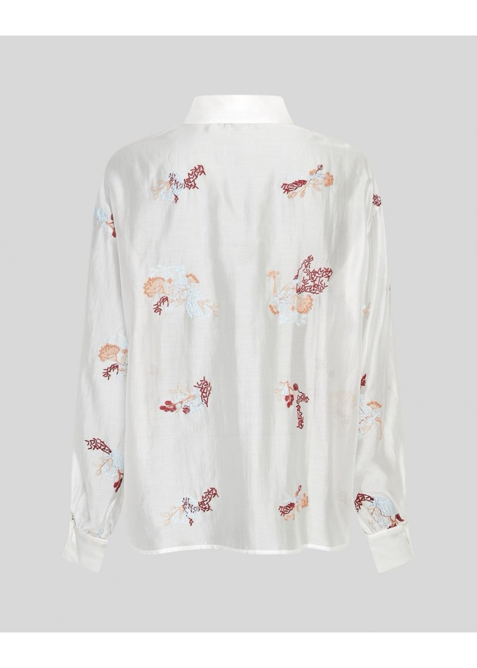 MOSS CPH MSCH SABINE LS SHIRT EMB EGRET