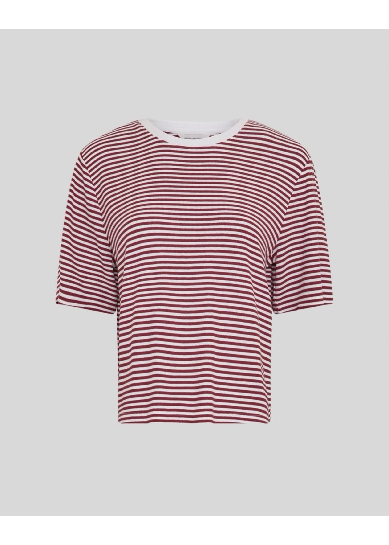 MOSS CPH MSCH JANA SS TEE STP EGRET/RHUBARB