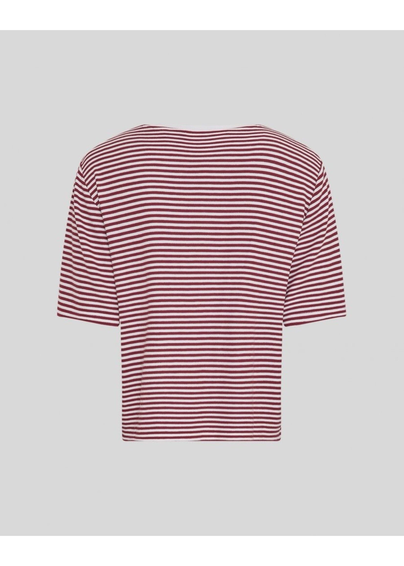 MOSS CPH MSCH JANA SS TEE STP EGRET/RHUBARB